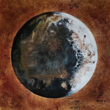 Painting titled "THE MOON LIGHT" by Alain Baye, Original Artwork, Acrylic