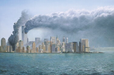 Peinture intitulée "11 septembre" par Alain Bazard, Œuvre d'art originale
