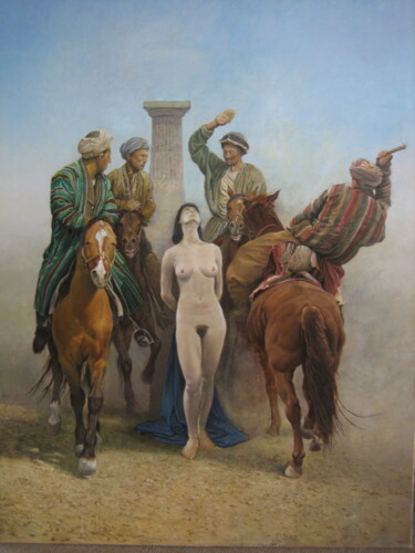 Pittura intitolato "charia.jpg" da Alain Bazard, Opera d'arte originale, Olio