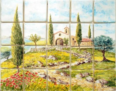 Painting titled "provence" by Alain Benedetto, Original Artwork