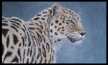 Peinture intitulée "Panthera pardus ori…" par Alain Bénéteau, Œuvre d'art originale, Acrylique