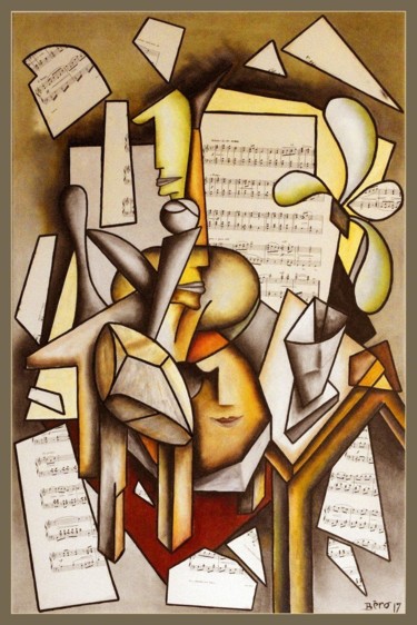 Allegro Painting titled "Allegro" by Alain Beraud, Original Art, Oil