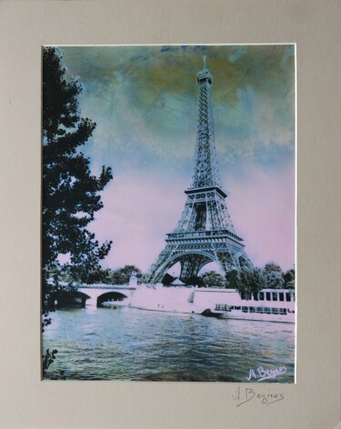 Photography titled "Dame Eiffel" by Alain Beziers, Original Artwork, Manipulated Photography