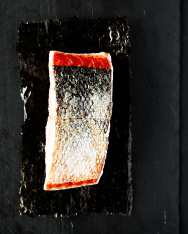 Photographie intitulée "Saumon" par Alain Boulivet, Œuvre d'art originale, Photographie numérique