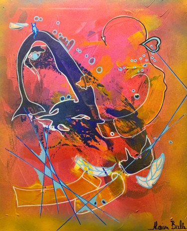 Malarstwo zatytułowany „Dans tes bras” autorstwa Alain Bulle, Oryginalna praca, Akryl