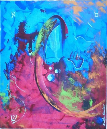 Painting titled "Terre" by Alain Bulle, Original Artwork