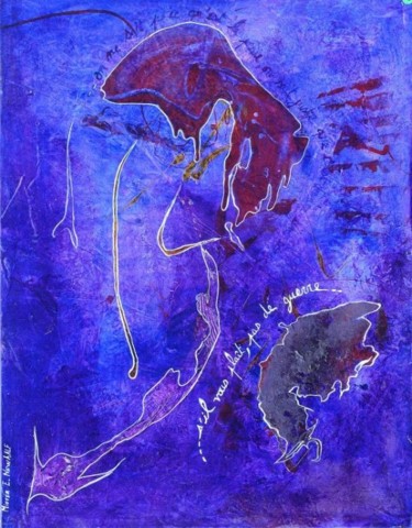 Painting titled "SVP" by Alain Bulle, Original Artwork