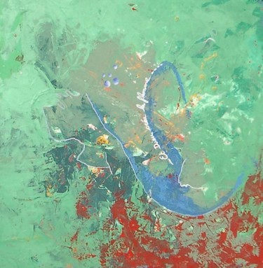 Peinture intitulée "Sobec le roi crocod…" par Alain Bulle, Œuvre d'art originale