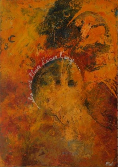 Painting titled "Mélange" by Alain Bulle, Original Artwork