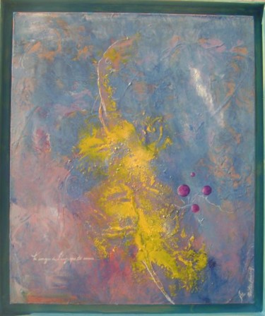 Painting titled "Tu songes à l'ange…" by Alain Bulle, Original Artwork