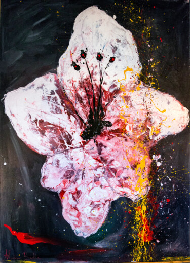 Peinture intitulée "fleurange" par Alain Bulle, Œuvre d'art originale, Acrylique Monté sur Châssis en bois