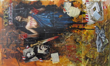 Pittura intitolato "Elektra" da Alain Campello, Opera d'arte originale, Olio