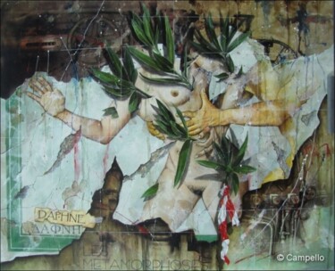 Malerei mit dem Titel "Daphné" von Alain Campello, Original-Kunstwerk, Öl
