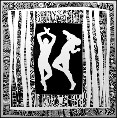 Peinture intitulée "Les Danseurs" par Alain Carpentier, Œuvre d'art originale, Acrylique