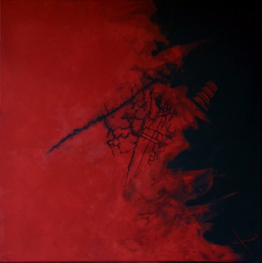 Painting titled "Attirance" by Alain Chauvet, Original Artwork, Acrylic