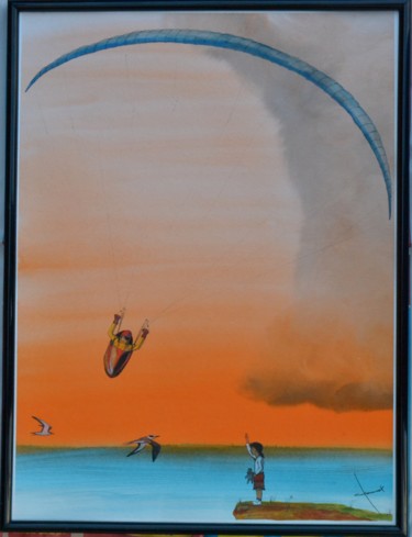 Dessin intitulée "48" par Alain Chauvet, Œuvre d'art originale, Aquarelle