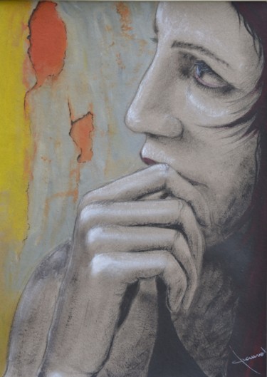 Peinture intitulée "réflexion" par Alain Chauvet, Œuvre d'art originale, Acrylique