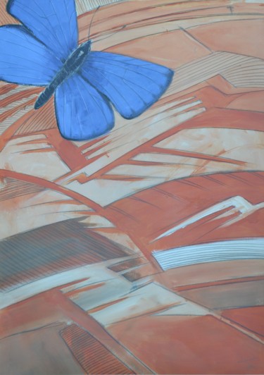"Papillon" başlıklı Tablo Alain Chauvet tarafından, Orijinal sanat, Akrilik