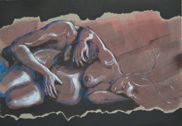 Pittura intitolato "Tendresse" da Alain Chauvet, Opera d'arte originale, Acrilico
