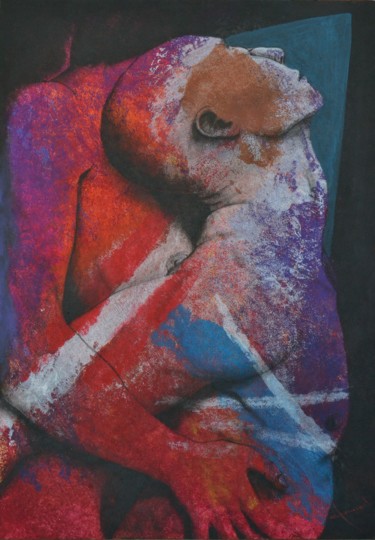 Peinture intitulée "Deux" par Alain Chauvet, Œuvre d'art originale, Acrylique
