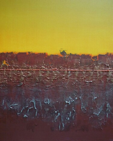 Peinture intitulée "Horizon peinture 81" par Alain Chenard, Œuvre d'art originale, Acrylique Monté sur Châssis en bois