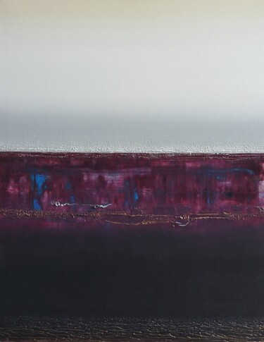 Картина под названием "Horizon peinture 191" - Alain Chenard, Подлинное произведение искусства, Масло Установлен на Деревянн…