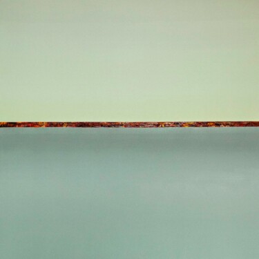 Malarstwo zatytułowany „Horizon peinture 324” autorstwa Alain Chenard, Oryginalna praca, Akryl Zamontowany na Drewniana rama…