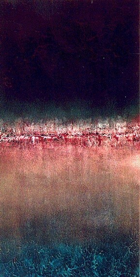Painting titled "Horizon - peinture…" by Alain Chenard, Original Artwork, Acrylic