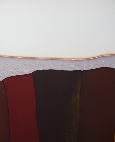 Картина под названием "Horizon - peinture…" - Alain Chenard, Подлинное произведение искусства, Акрил Установлен на Деревянна…
