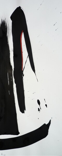 Pintura titulada "encre 10" por Alain Chenard, Obra de arte original, Tinta