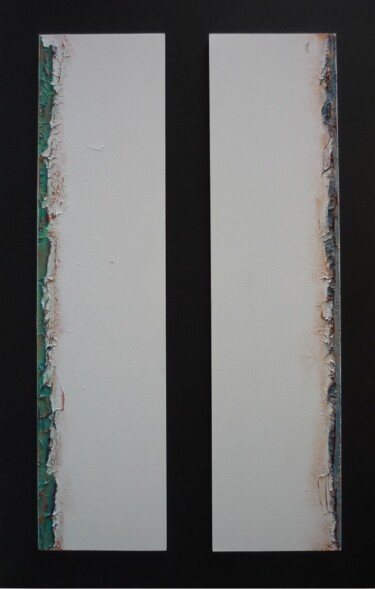Pittura intitolato "Seuil - peinture 41" da Alain Chenard, Opera d'arte originale, Acrilico Montato su Pannello di legno