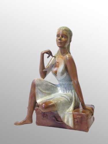 Sculpture titled "Camille" by Alain Choisnet, Original Artwork, Bronze