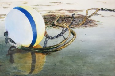 Peinture intitulée "Le corps-Mort à mar…" par Alain Corbel, Œuvre d'art originale