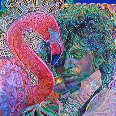 Digitale Kunst mit dem Titel "Prince pink" von Alain Cuvelier, Original-Kunstwerk, Digitale Malerei