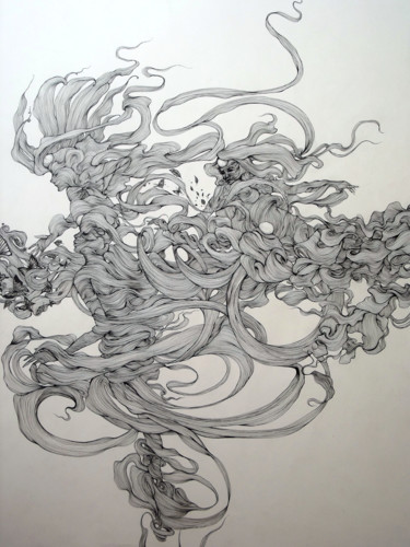 Dessin intitulée "Sylphides" par Alain Daniel Husson, Œuvre d'art originale, Autre