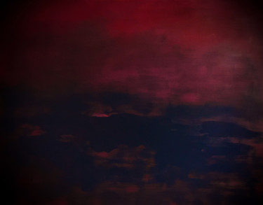 Картина под названием "Nightfall at sea" - Alain Du Pontavice, Подлинное произведение искусства, Масло Установлен на Деревян…