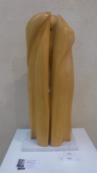 Sculpture intitulée "LYS" par Dal, Œuvre d'art originale, Bois
