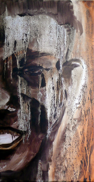 Painting titled "Africa" by Alain Elshocht, Original Artwork, Oil