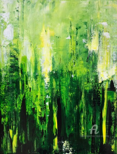 Painting titled "Beauté abstraite de…" by Alain Erpelding, Original Artwork, Acrylic