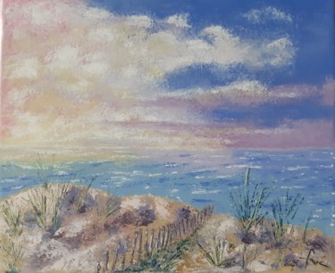 Schilderij getiteld "La dune" door Alain Favé, Origineel Kunstwerk, Olie