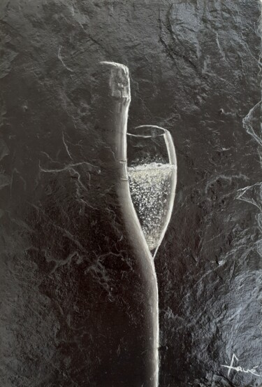 Peinture intitulée "Champagne" par Alain Favé, Œuvre d'art originale, Huile