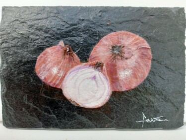 "Les oignons rosés d…" başlıklı Tablo Alain Favé tarafından, Orijinal sanat, Akrilik Taş üzerine monte edilmiş