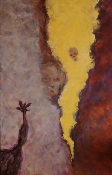 Картина под названием "Esprits troublés II" - Alain Ferranti, Подлинное произведение искусства, Акрил Установлен на Деревянн…