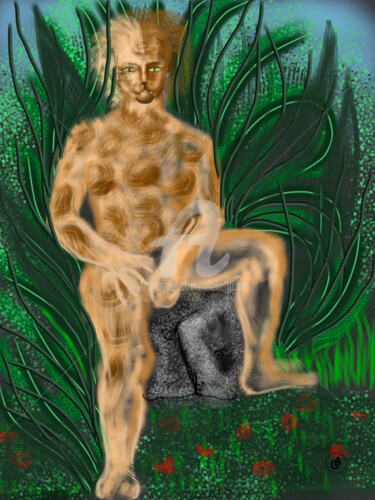 Arte digital titulada "Ovid's Metamorphose…" por Alain Galet, Obra de arte original, Pintura Digital