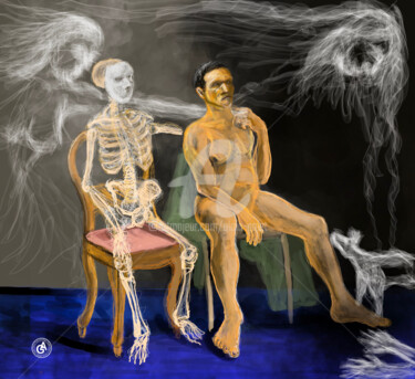 Digitale Kunst mit dem Titel "Dangerous friendshi…" von Alain Galet, Original-Kunstwerk, Digitale Malerei