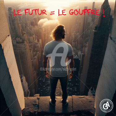 Digital Arts titled "Le Gouffre 6" by Alain Galet, Original Artwork, AI generated image