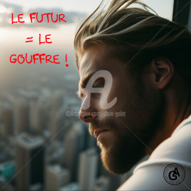 Digital Arts titled "Le Gouffre 7" by Alain Galet, Original Artwork, AI generated image