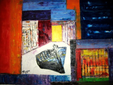 Painting titled "L'OUBLI" by Marius, Original Artwork, Oil