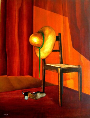 Pintura titulada "Présence" por Alain Lamy, Obra de arte original, Oleo Montado en Bastidor de camilla de madera