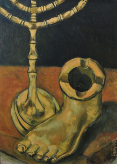 Pintura titulada "Souvenir de la broc…" por Alain Lamy, Obra de arte original, Oleo